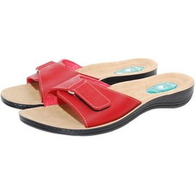 Resim Ceyo 9808-15 Topuk Dikeni (Plantar Fasiitis) Kadın Terlik Kırmız Kırmızı 