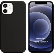 Resim Apple Iphone 12 Kılıf Liquid Lansman Silikon Siyah Microsonic