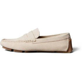 Resim Calvin Klein DRIVER PENNY Erkek Bej LOAFER Nubuk Ayakkabı 