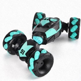 Resim Runjing Elektrikli Rc Araba - 2.4g 4WD Rc Dublör Araba, Joystick Kontrolü, Hareket Algılama, 2 Şarj Edilebilir Pil, Erkekler ve Kızlar Için Hediye 6+ (Yurt Dışından) 
