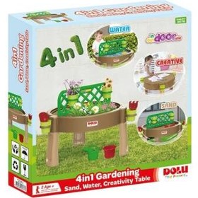 Resim Kum Su Aktivite Masası 4 ü 1 Arada-Dolu 