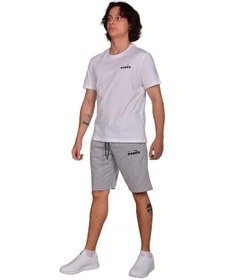 Resim Diadora Mesa - Pamuklu Açık Gri Spor Şort - Dıadoramesa (547291299) Gri 