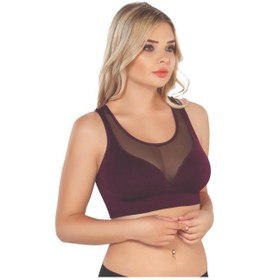 Resim Bordo Mı Emay 4028 Seamless Tül Toparlayıcı Büstiyer Bordo 
