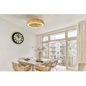 Resim Orbus Uzaktan Kumandalı Led'li Tavan Vantilatörü Motor Dc 35W LED 70W 3000K-6500K 