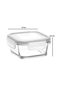 Resim Cam Kilitli Saklama Kabı 2'li Set Kahvaltılık Frs227 Beyaz Karışık 