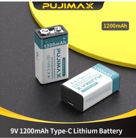 Resim Sunshine011 Pujımax 8pcs 9v Lityum Pil Sku 8 Type C Sarj Kapasiteli Sarj Edilebilir Pil Elektronik Cihazlar Icin Tasinabilir Power Bank Alt N 