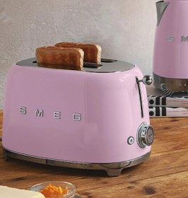 Resim Smeg Pastel Mavi 2X1 Ekmek Kızartma TSF01PBEU 