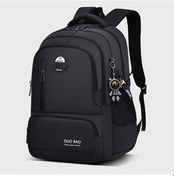 Resim Honeybeeshop Kara Geniş Kapasiteli Hafif Sırt Çantası Çift Fermuarlı Laptop Dostu Ayarlanabilir Omuz Askıları Dayanıklı Polyester Diğer 