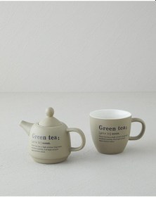 Resim English Home Green Tea New Bone China Demlik Seti 300 Ml Yeşil Yeşil 