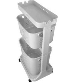 Resim İki Katlı Organizer Sepet - Sebzelik COSTP748G 