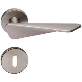 Resim Hafele Kapı Kolu Seti Crown Oda Mat Nikel 