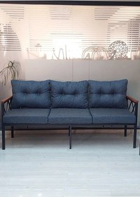 Resim Safir 3'lü Bahçe,balkon,teras,cafe,çay Seti,oturma Grubu,koltuk Takımı Mavi 