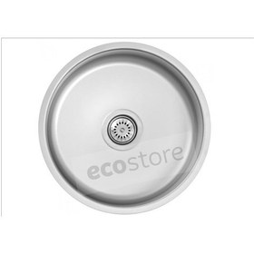 Resim Ege Lux Yuvarlak Dekorlu Çelik Eviye K-38 304 Kalite Paslanmaz 