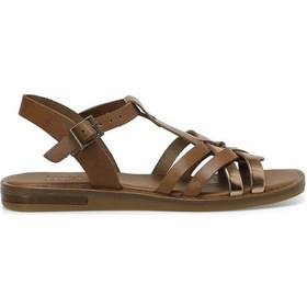 Resim İnci Incı Vega 4fx Taba Kadın Düz Sandalet 000000000101688801 Taba 