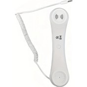 Resim Sunshine011 Beyaz 3.5mm Jaklı Retro Telefon Ahizesi - Mikrofonlu, Kablosuz, Akıllı Telefon Ve Tablet Aksesuarı Diğer 