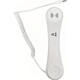 Resim Sunshine011 Beyaz 3.5mm Jaklı Retro Telefon Ahizesi - Mikrofonlu, Kablosuz, Akıllı Telefon Ve Tablet Aksesuarı Diğer 