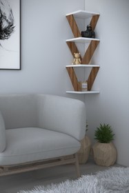 Resim DEKORFİM Defne Köşe Raf 