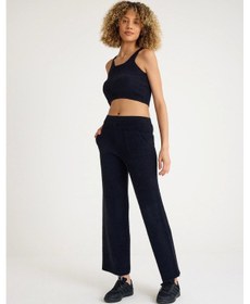 Resim Allys Pantolon-crop-hırka Takım Siyah 