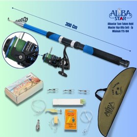 Resim Albastar Tam Takım Hobi Master Kıyı Olta Seti İp Misinalı 300 Cm - Tts104 