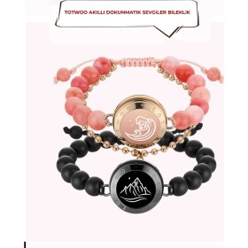 Resim Totwoo Mesafe Bilekliği - Akıllı Dokunmatik Sevgililer Bilekliği 