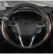 Resim Araba Evrensel Direksiyon Simidi Spinner Topuzu Yardımcı Booster Yardım Kontrol Kolu Brown 1 Adet 