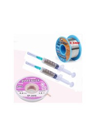 Resim Flux Lehim Toplama,lehim Emme Tel 2,0mm Ve Lehim Teli 05mm 4in1 