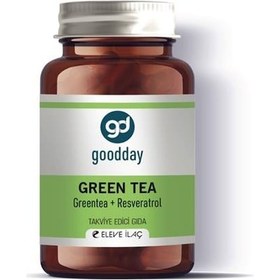 Resim Goodday Green Tea + Resveratrol 60 Tablet Takviye Edici Gıda 