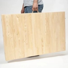 Resim Hakay Katlanır Bahçe Masası - 75X228 Cm, Ham Naturel Renk 