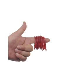 Resim Ekoset Kırmızı Paket Ambalaj Para Lastiği 1000 Adet 70Mm 