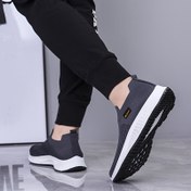 Resim 1 Çift Erkek Örgü Nefes Alabilen Sneaker, Dış Mekan Aktiviteleri İçin Rahat Kaymaz Slip-On Ayakkabılar, Şık Hafif Spor Loaferler Mesh Tasarımlı, Günlük Kullanım ve Hafif Etkinlikler için Çok Yönlü 