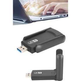 Resim Aesco Wifi Adaptörü Bt5.0 Wifi 2'si Bir Arada Çift Bantlı Çift Anten - Lisinya 