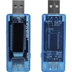 Resim AyrStore USB Voltmetre Ampermetre LED Gösterge Volt Amper Gerilim Ölçer 