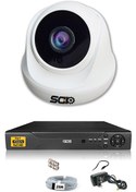 Resim 1 Kameralı 5 MP Sony Lensli 1080p Full HD Hard Disksiz Güvenlik Kamerası Sistemi D-2026HD-SET1-NOHDD IDS