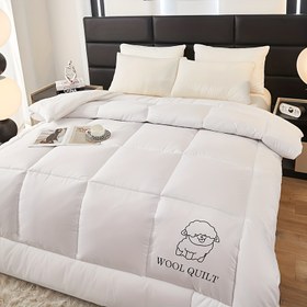 Resim 1 adet 100% Yün Doldurulmuş Sonbahar ve Kış Kalın Yorgan - Hafif, Kabarık, Yumuşak ve Pürüzsüz, Kış için Mükemmel Hediye, Karikatür Kuzu Desenli Süsleme, Sıcak ve Rahat, Top Yok veya Solma | Makinede Yıkanabilir, Yatak İçin Çoklu Boyutlar, Öğrenciler, Oteller, Ev, Ofis Uykuları, Seyahat, Araba, Noel Hediyeleri vb. için Uygun, Sıcak/Kış Yorganı, Kapaksız Yatak, Yorgan Yatak, Yorgan Kral Boyutu, Yorganlı Yatak Örtüsü 