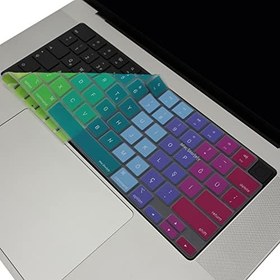 Resim McStorey MacBook Türkçe Q Klavye Koruyucu US Amerikan Return Enter Uyumlu M1-M5 | A2681 A3113 A3240 A3449 A2941 A3241 A2442 A2779 A3426 A3434 A2485 A3429 | Silikon Keyboard Cover Pembe Yeşil 