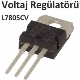 Resim 5V Voltaj Regülatörü 7805 L7805Cv To-220 Şarj Devresi Uyumlu 