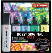 Resim Stabilo Fosforlu Kalem Boss Arty Soğuk Renkler 5 Li Set 70/5-02-2-20 