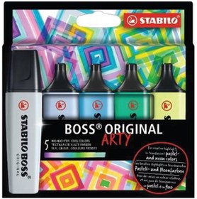 Resim Stabilo Fosforlu Kalem Boss Arty Soğuk Renkler 5 Li Set 70/5-02-2-20 