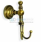 Resim Bornoz Askılığı Çiftli Antik Bronz 