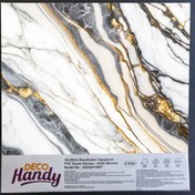 Resim DecoHandy Pvc Yapışkanlı Yer Karosu 30x30cm 4'Lü Paket - Beyaz İnci 0,36m2 