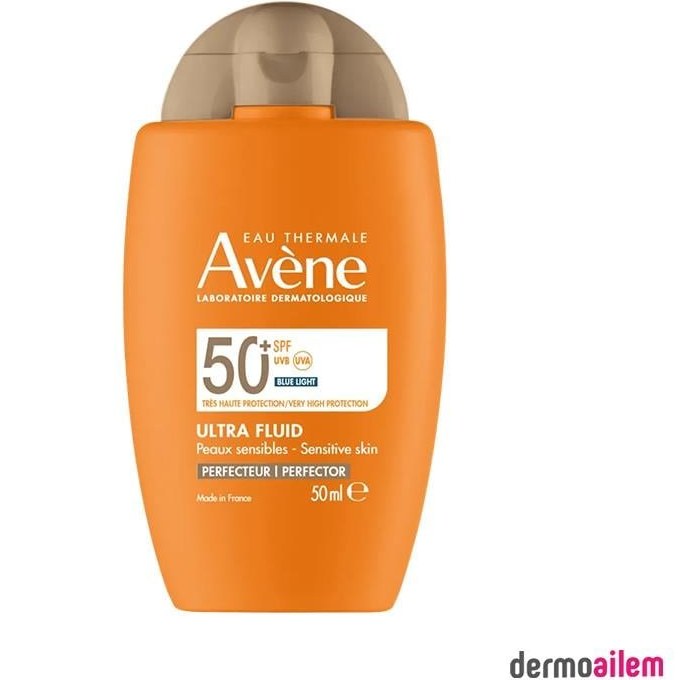 Eau Thermale Avene Ultra Fluid Perfector SPF50+ Ton Eşitleyici Renkli Güneş Kremi Normal ve Karma Ciltler Için 50 ml Fiyatı ve Özelliklerı - Badem