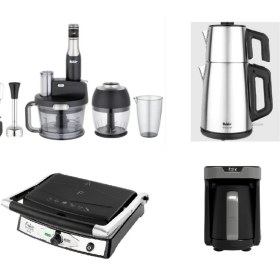 Resim Fakir Mutfak Seti / Elektrikli Çeyiz Seti 4lü Avantaj Plus Set Black&silver 