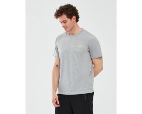 Resim Skechers Graphic T-Shirt M Short Sleeve Erkek Gri Melanj Tshirt S241054-036 