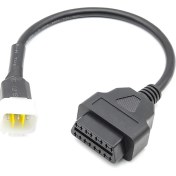 Resim Stellar3 6 Pin Obd 16 Pin Adaptör Kablosu Motosiklet Arıza Tespiti Konektörü Delphi (Yurt Dışından) 