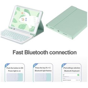 Resim Apple Uyumlu iPad Pro 11 1.nesil Kablosuz Klavyeli Kılıf Mobax A1980 A2013 A1934 A1979 Kılıf 