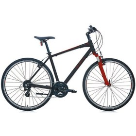 Resim Carraro Sportive 224 508h 28 Jant 24 Vites V Fren Şehir Bisikleti Mat Siyah-kırmızı Antrasit Çok Renkli 