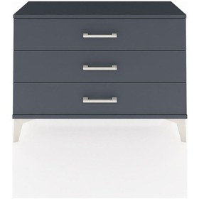 Resim Arges Şifonyer 3 Çekmeceli 88x30x64 Antrasit-antrasit Antrasit 