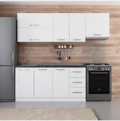 Resim Minar 230 Cm Mutfak Dolabı Beyaz 230-B4 Beyaz 