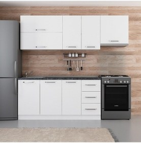 Resim Minar 230 Cm Mutfak Dolabı Beyaz 230-B4 Beyaz 