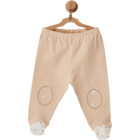 Resim Andywawa Erkek Bebek Ay Yıldız Motifli 2li Pantolon Takımı AC2276 Bej 